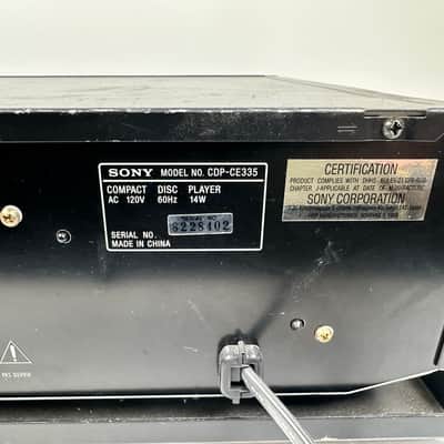 Sony CDP-CE335 5-Disc Carousel CD Changer Player image 7