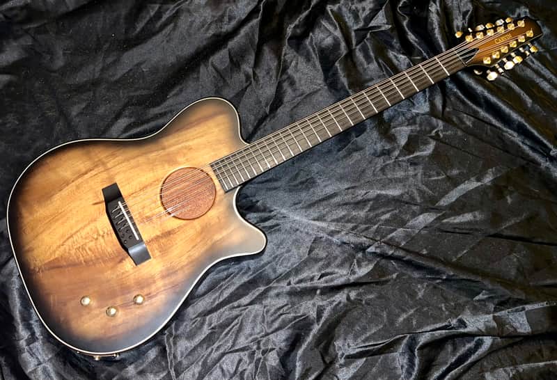 Carvin AC275-12 2000’s - Darkburst Koa Top 12 String Acoustic Electric Guitar image 1
