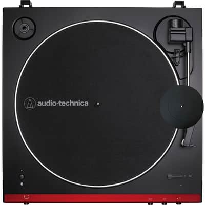 Audio-Technica AT-LP60XBT-RD Belt-Drive Bluetooth Turntable + Mat & 2Yr Warranty image 4