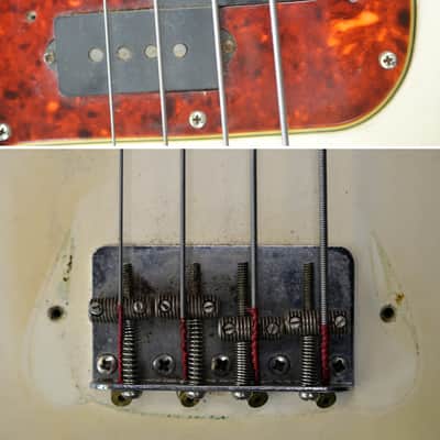 Fender Precision Bass Left Handed 1966 Aged Olympic White image 17