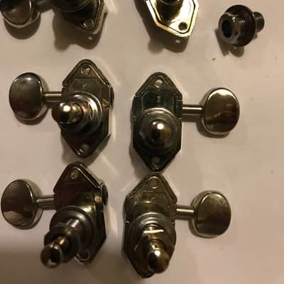 Kluson tuner set Waffle Back Nickel image 7