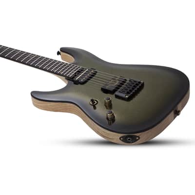 Schecter C-1 50th Anniversary Left Handed Electric Guitar - Gold Burst image 3