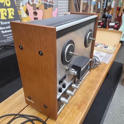 TEAC A-2300S 4-Track Reel to Reel Recorder 1970s - Silver/Walnut image 5