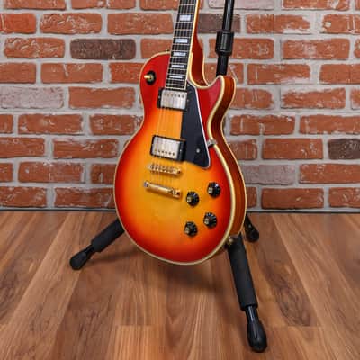 Gibson Les Paul Custom Plain Maple Top Cherry Sunburst 1975 w/OHSC (Refret/Mods) image 5