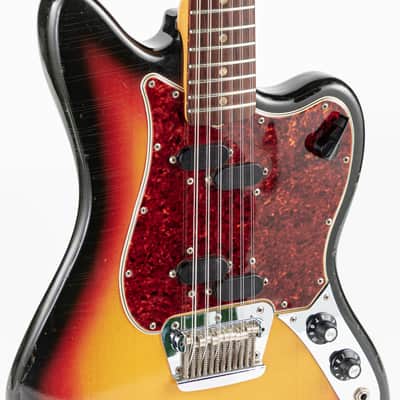 USED 1966 Fender Electric XII Electric Guitar - 3 Tone Sunburst with Original Hardshell Case image 6