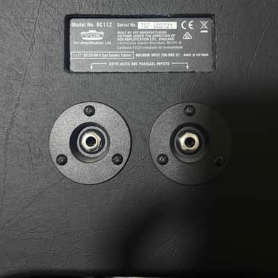 Vox BC112 Black Cab 70-Watt 1x12" Guitar Speaker Cabinet 2017 - Present - Black imagen 3