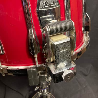 Pearl - 10x14" Maple 12-lug Marching Snare Drum 1980's - Red Wrap image 7