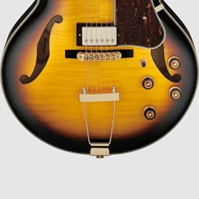Ibanez AF95FM AYS Artcore Hollowbody Electric Guitar. Antique Yellow Burst image 2