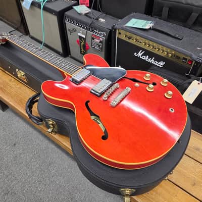 Gibson ES-333 with Case 2002 - Cherry image 8