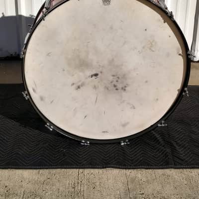 Vintage 1966 Ludwig Concert Bass Drum 36" x 16" Red Sparkle Wrap - CAN SHIP! image 3