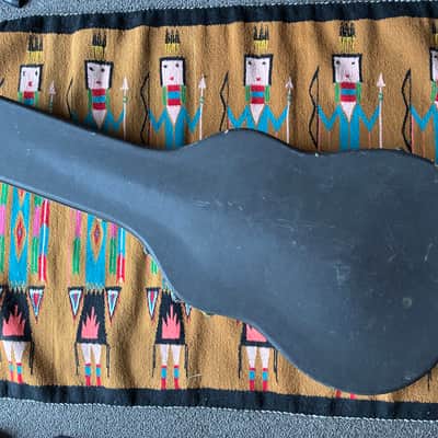 1960s Gibson  ES-330 Case , Black w. Yellow Lining image 5