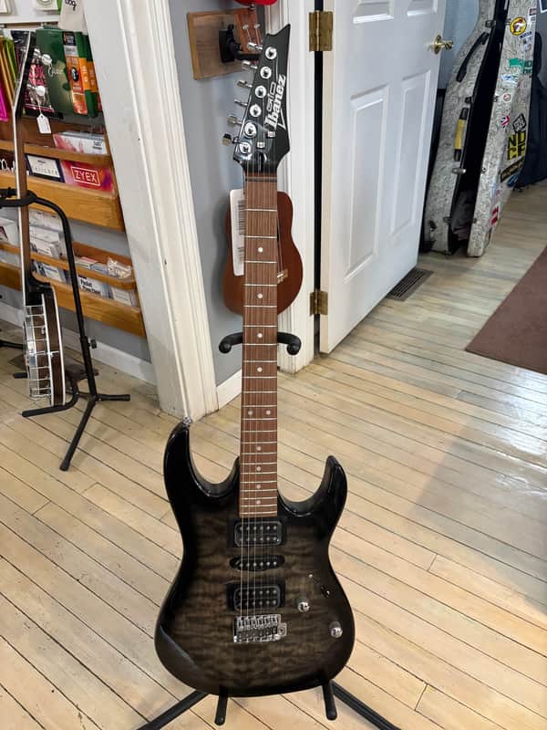 Ibanez GRX70QA-TKS Gio 2011 - Present - Transparent Black Sunburst image 1
