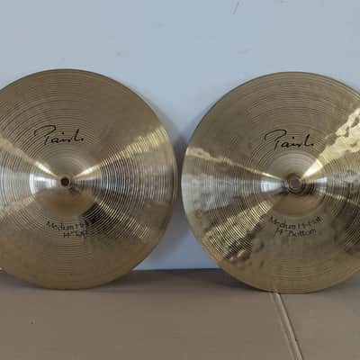 Paiste 14" Signature Medium Hi-Hat Cymbals (Pair) 1989 - Present - Traditional image 1