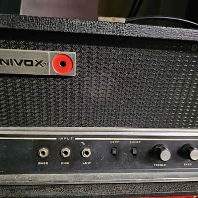 Univox 1236 100 watt tube guitar/bass head vintage 70s image 2