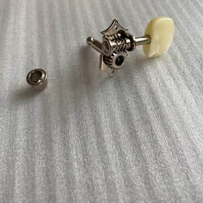 Nickel Finish Hofner HCT500 Bass 2R2L Tuners Tuning Pegs Machine Heads image 4