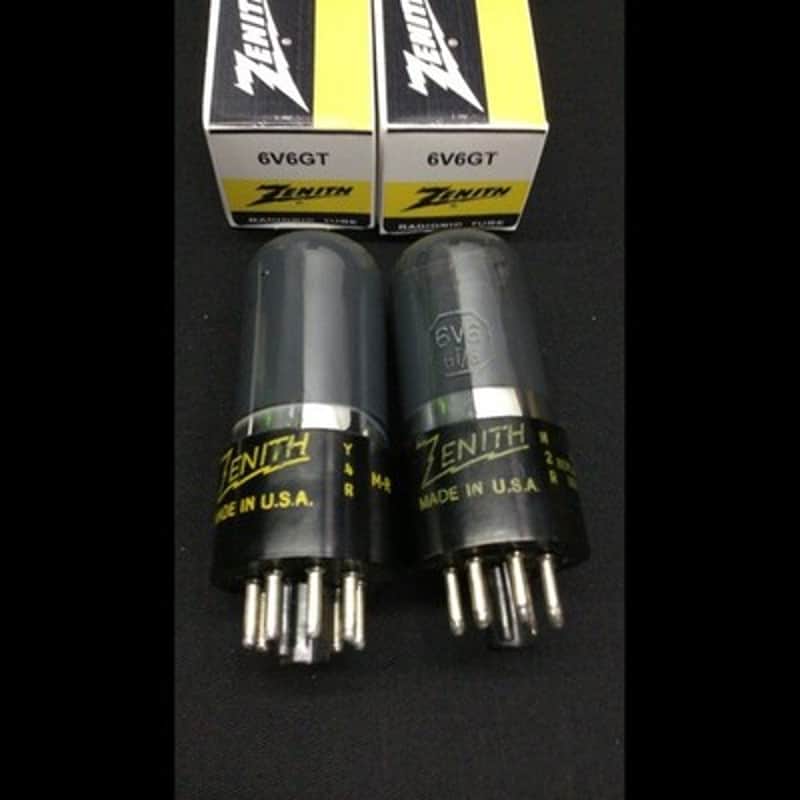 GREAT Pair ZENITH 6V6GT Vintage Amplifier Radio VACUUM TUBES Tested O.9771 image 1
