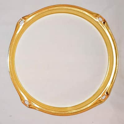 UNMARKED DRUM HOOP BATTER SIDE STICK SAVER STYLE - BRASS PLATING - FREE SHIP TO CUSA! image 4