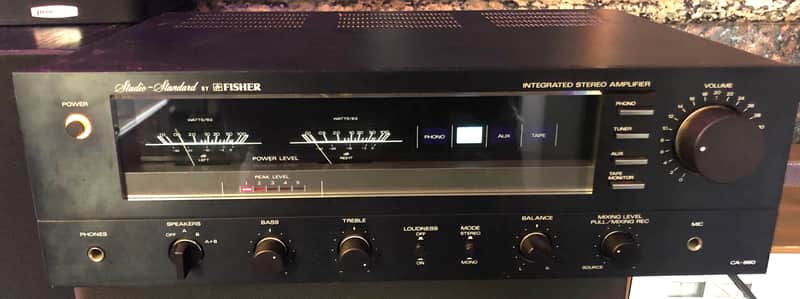 Fisher CA-880 Studio Standard Integrated Amplifier Black image 1