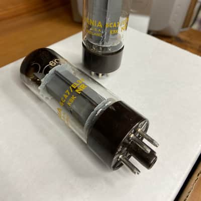 Mullard XF2 EL34 6CA7 Double O Getter - PAIR image 8