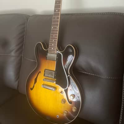 Gibson ES-335 Dot Fat Neck 2010 Antique Vintage Sunburst image 1