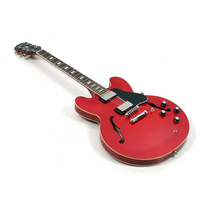 Epiphone ES-335 Block Semi-Hollowbody Electric Guitar - Cherry image 1