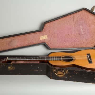 C. F. Martin  2-18 Flat Top Acoustic Guitar,  c. 1880, period black coffin case. image 10