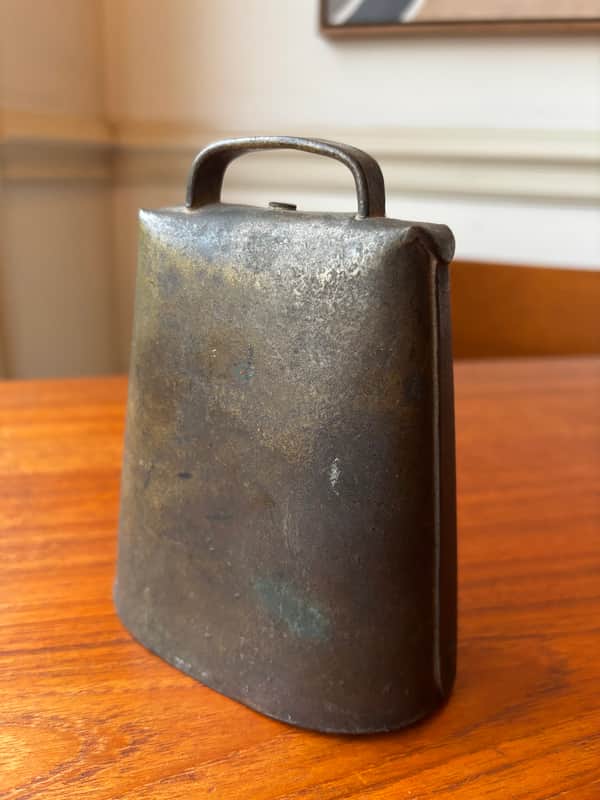 Vintage 1900s 5" Steel Cowbell Unmarked - See Video! image 1