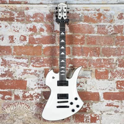 B.C. Rich Mockingbird Special 2008 White MIK Korea image 6