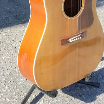 1950 National 1155 Dreadnought J-50 Gibson Body Acoustic Guitar - Natural image 6