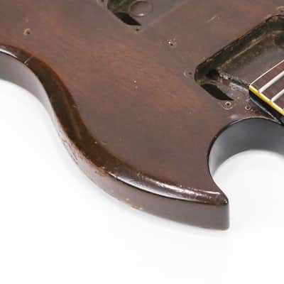 1972 Gibson SG Standard Walnut Body Factory Bigsby Deluxe Model Vintage Electric Guitar Husk Neck & Body Only for Project Repair Restoration image 6