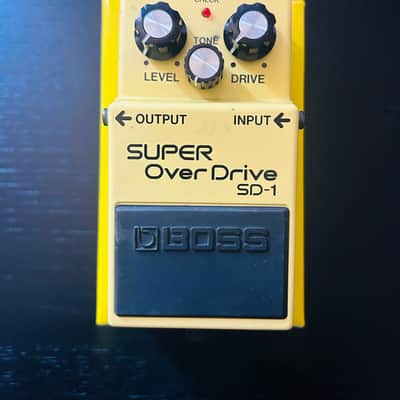 BOSS SD-1 Super OverDrive 1994 Black Label with Box - Vintage Taiwan image 3