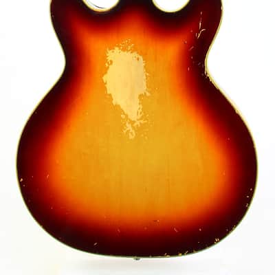 1965 Guild Starfire Bass Sunburst Hagstrom Bi-Sonic Pickup, Sounds Great! image 9