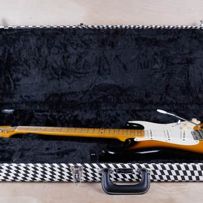 Fender ST57-90 Stratocaster '57 Reissue MIJ 1989 Sunburst Lacquer Finish USA PUs Japan w/ Hard Case image 2