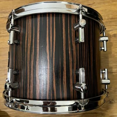 Sonor S-Classix 2007 12" x 9" Tom drum in satin Ebony veneer 5mm European Birch shell Made in Germany image 2