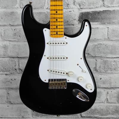 Fender Custom Shop Limited Edition '54 Stratocaster Hard Tail Journeyman, Aged Black image 3