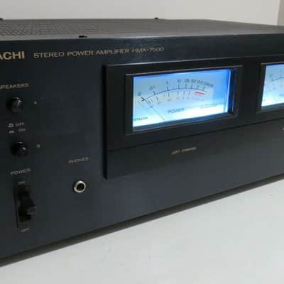 HITACHI HMA-7500 STEREO POWER AMPLIFIER FULLY RECAPPED + LED's PRO SERVICED image 2