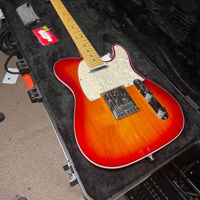 Fender American Deluxe Telecaster Aged Cherry Sunburst Electric Guitar - Used Very Good image 1
