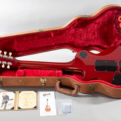 2015 Gibson Custom Shop Alex Lifeson Les Paul Axcess Royal Crimson Piezo Floyd Rose w/ COA + Gibson HSC image 6