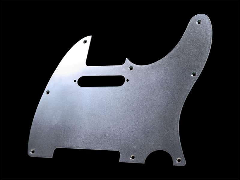 Telecaster Pickguard Metal Silver Stainless Steel image 1