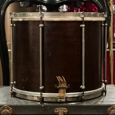 VINTAGE 1920's Ludwig 12x15 Concert Snare Drum in Natural Mahogany image 3