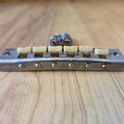 Vintage 1970's Gibson SG-100, SG-200 Electric Guitar Bridge w/ Original Studs! image 2
