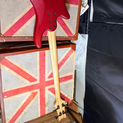 Schecter Stiletto Custom-4 Active 4-String Bass Vampyre Red Satin image 7