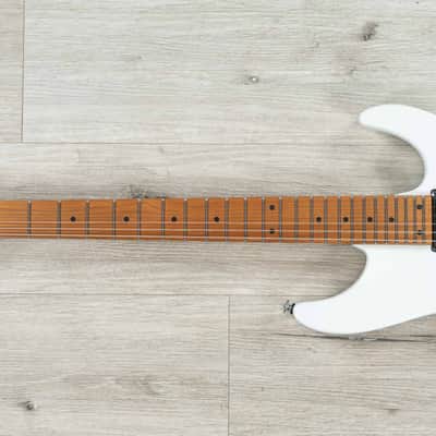 Ibanez AZ2402 Prestige Guitar, S-Tech Roasted Maple Fretboard, Pearl White Flat image 6