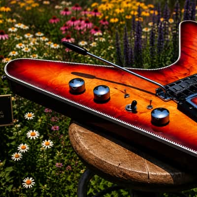O'VADKA FLYING V 1993  with Stratocaster sound and feel. Only one. Incredible sound. Museum specimen guitar. image 5