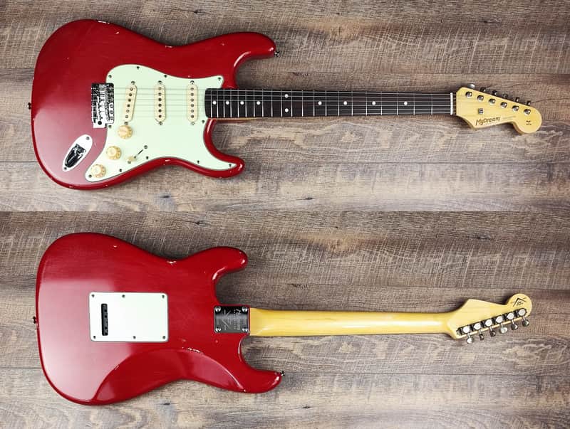 MyDream Partcaster Custom Built - Relic Dakota Red Mark Knopfler image 1