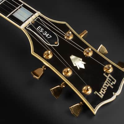 1989 Gibson ES-347 S - Ebony | USA Vintage Post Norlin Era Custom Semi-Hollow Bill Lawrence The Original HB-R HB-L Humbucker Pickups Coil Split | OHSC image 9