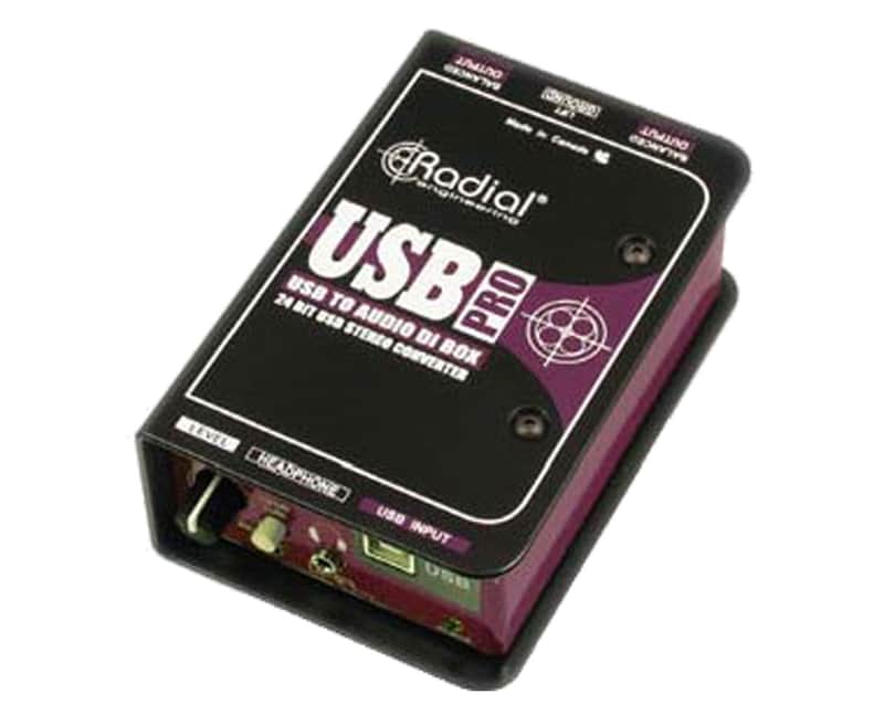 Radial USB-Pro Stereo USB Laptop DI 24-Bit Digital Audio Converter PROAUDIOSTAR image 1