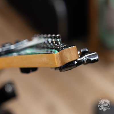 Used Ibanez UV7BK Universe 'Green Dot' 7 String Guitar w/ Case – Black image 14