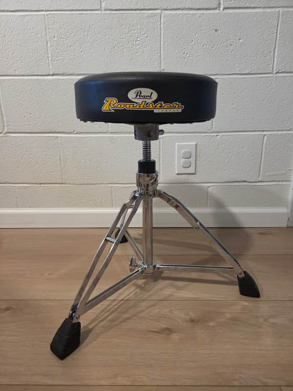 Pearl D1000N Roadster Double Braced Round Drum Throne 2010s - Black / Chrome image 1