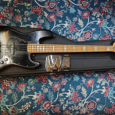 Fender Jazz Bass 1980 Black With Maple Neck USA image 3